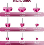 9 Pcs PVC Pipe Reamer Kit, PVC Fitting Saver Socket Saver Plumbing Tool with 1/2", 3/4", 1", 1-1/4", 1-1/2", 2", 2.5", 3" and 4" Head, Pipe Fitting Reamer for SCH40 CPVC ABS, Fits Standard 1/2" Drill