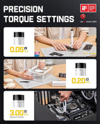 Fanttik E1 Max Electric Screwdriver, Mini Precision Screwdriver Set, 50 Magnetic Bits, Magnetic Storage, 5/32‘’Hex, Repair Tool Kit for Electronics Phone Camera Laptop Watch (White)