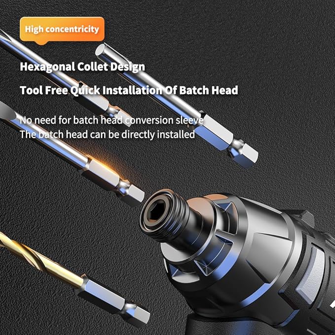 Impact Wrench 16.8V Brushless Impact Wrench Kit High Torque Impact Driver 2x2.0Ah Battery Electric Impact Motor Variable Speed