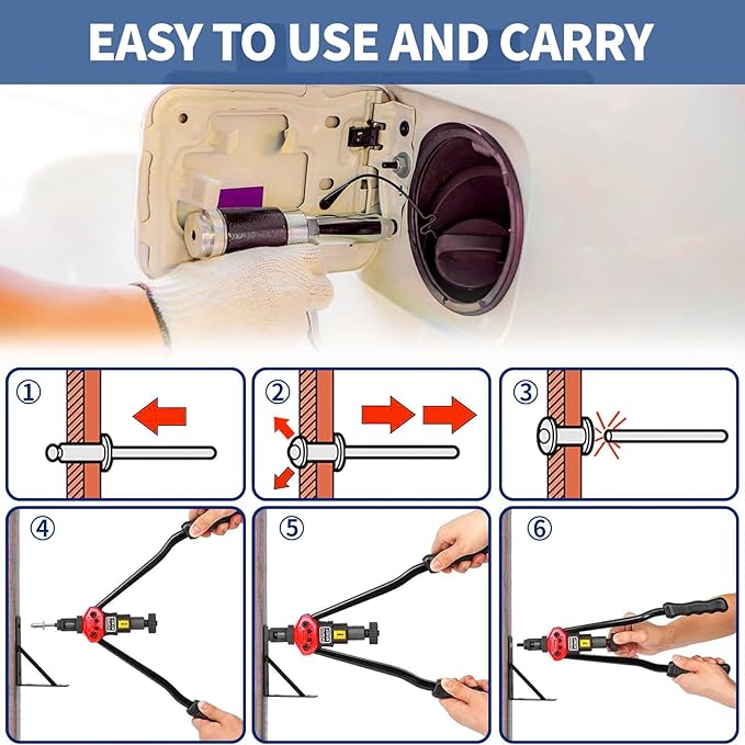 560 Pcs 14 Sizes Pop Rivets Assortment Kit, Aluminum Rivets, 3/32" 1/8" 5/32" 3/16" 1/4" Blind Rivets for Metal, Dome Head rivet kit(Black)