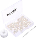 Natural Pearl Beads Potato 5-6mm White Freshwater Cultured Loose Gemstone Beads for DIY Jewelry Making 13.8''/Strand HQ