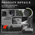 Brushless Cordless Angle Grinder Kit, 28000rpm Mini Electric Angle Grinding Tool with 2x21V 2000mAh Battery and 6-Cutting Discs, Grinder Handheld Cutter for Metal Wood