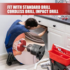 PVC Pipe Fitting Reamer Kit, Plumbing Pipe Saver,PVC Socket Saver with 3/8-Inch Hex Shaft PVC pipe reamer tool Contains PPR150 Size:1.5"