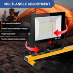 21000Lumens LED Work Lights with Stand, 3 Adjustable Work Lamp Head with Individual Switch, IP66 Waterproof Tripod Work Light for Outdoor Indoor Job Site Workshop Garage Construction Site