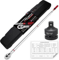 1 Inch Torque Wrench, 24 Tooth Torque Wrench 1'' Drive 200-1000FT.LB/271-1356.7N.M with a Solid Storage Case