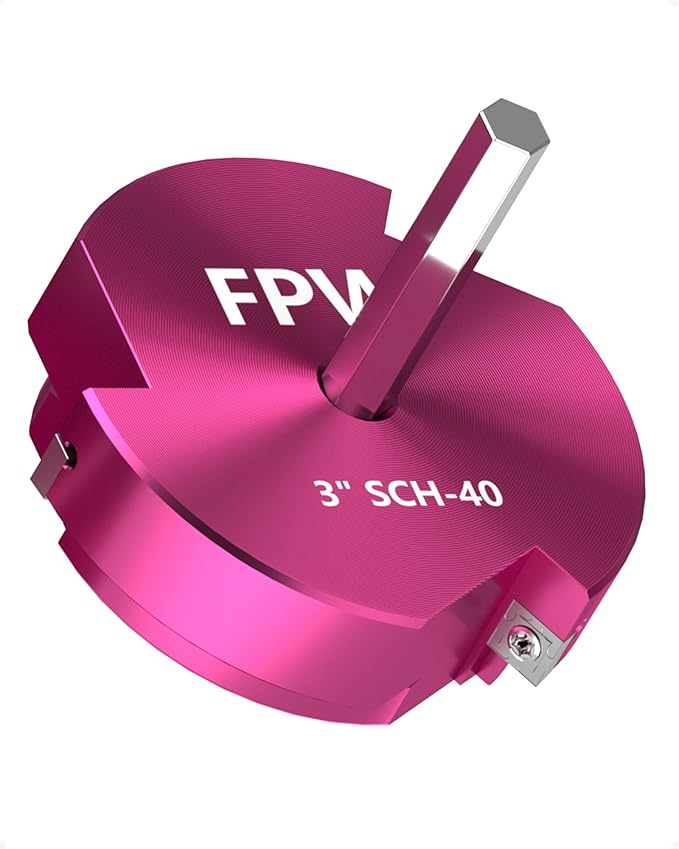 Original Design Patent Triple Inserts 3 Inch PVC Pipe Reamer, PVC Fitting Saver, Pipe Tools for Schedule 40