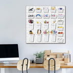 64 Pieces Pegboard Bins Pegboard Cups with Hooks and Loops Peg Hooks Assortment Organizer Accessory for Organizing Accessories Tools Storage Office Workshop Garage Workbench (White)