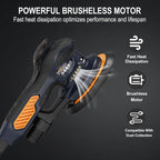 MAXXT Ramdon Orbital Sanders for 6inch, 10000 RPM Electric Orbital Sander with 10PCS Sandpapers, 6 Variable Speed Wood Sander for Woodworking/Sanding/Polishing