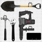 8-Pack Pegboard Hooks, Heavy Duty Metal Peg Board Shelving Hooks Fit 1/4" Pegboards, Peg Board Tool Utility Hooks & Hangers for Craft Room Garage Workbench Office