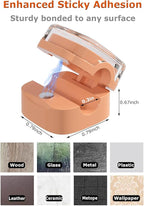 Magnetic Cable Clips, Adjustable Cord Holder Management, Adhesive Wire Keeper Organizer for Home Office Desk Phone PC Car Wall Desktop Nightstand Appliance (8-Pack Crystal Multicolor)