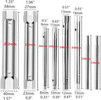10Pcs shower valve double headed socket wrench, spark plug faucet nut disassembly kit, used for disassembling water pipes, bathtubs, and shower valve hex wrenches, with handle and accessories