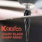 M35 Four Spiral Flute Cobalt Step Drill Bit 1/8"-1/2", Wear-Resistant TiAlN Coated 1/4" Hex Shank Unibit Step Bit for Metal, Stainless Steel, Aluminum, Wood, Plastic（13 Sizes）