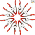 WORKPRO 8-Piece Spring Clamps, 6-19/64 Inch Heavy Duty Clamps with 2 Inch Jaw Opening, Protective Handles and Tips, Used for Backdrop Stand, Photo Studio, Background Muslin, Paper