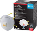 3M N95 Respirator 8511, 10 Pack, NIOSH-APPROVED N95, Features 3M COOL FLOW Exhalation Valve, Relief From Dusts & Certain Particles During Sanding, Pollen, Mold Spores, Dust Particles (8511DB1-A-PS)