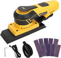 350W 3A Electric Sheet Random Orbital Sander with Pluggable Wire,Central Vacuum, Sanders for Woodworking, Primary Wood and Panel Processing,3MM