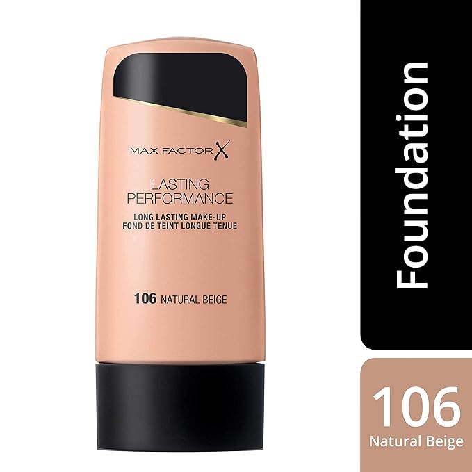 Max Factor, Long Lasting Performance No.106, Natural Beige, Foundation, 1.1 Ounce-VeraVaultWomen