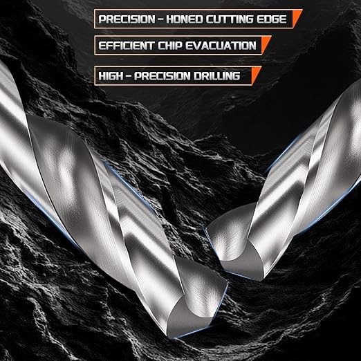 Drill Bit, 1.4mm Cutting Diameter, 4241 HSS 118° Cutting Angle Uncoated Bright Versatile Jobber Bits - (Applications: for Drilling Plastic Wood Soft Metal), 5-Pieces