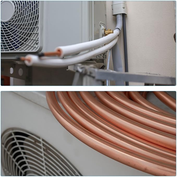 MECCANIXITY Spring Tube Bender OD 9mm/0.35" Steel Spring Pipe Copper Tubes 1100mm/43.31" Long for 1/2" Copper Pipe(12mm) in Home Renovations,Electrician Wiring Bending Pipe(insert-pipe use)