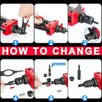 WETOLS Rivet Nut Tool Kit, 14-Inch Rivnut Tool with 7 Metric and SAE Mandrels, Professional Hand Riveter with 70Pcs Rivnuts Assortment Kit, Manual Rivet Nut Gun with Rugged BMC Case