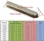 1/4 6mm Heavy Duty Carbon Steel Numbers Symbols Character Mark Code Hand Stamp Punch for Stamping Jewelry Sheet Metal Plate Mold Die Making