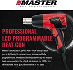 Master Appliance Proheat PH-1400A Professional Heat Gun - Programmable Backlit LCD Display, Quick Change Heating Element, 1560W, 13A, 120V, Engineered in the USA