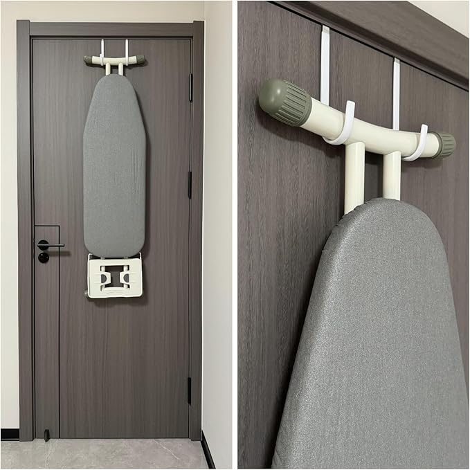 Over The Door Metal Hooks with Plastic Coating 5.5" Fit 0.5" to 1 3/8" Door 6 Pcs Heavy Duty Single Towel Robe Rack Wreath Bathroom Shower Hanger Shoe Organizer Ironing Board Short White
