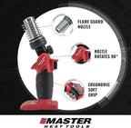 Master Appliance HT-1000 Cordless Butane Heat Gun with Shrink Reflector - Refillable, Portable Hot Air Tool for Heat Shrink Tubing, Electrical and Automotive Repairs