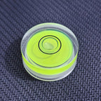 4Pcs Small Circular Bubble Levels with Double Sided Adhesive Bottom Mini Little Stick-on Bubble Spirit Level Measuring Layout Tools Levels (25x10mm)