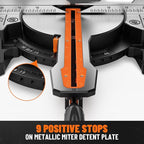 12-Inch Dual-Bevel Miter Saw, Compound Sliding Miter Saw, Ambidextrous Operation, 3800RPM, 4.2 x 13in Cutting Capacity, Laser Guide, 0-45° Bevel & Miter Cut, 9 Positive Stops, 15-Amp Corded