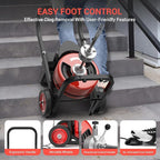 Drain Cleaning Machine 100Ft 1/2 Inch Cable, 450W Auto Feed Portable Electric Sewer Snake, Electric Drain Auger with 6 Cutter Air-Activated Foot Switch for 2" to 4" Pipes