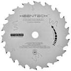 KEENTECH 6-1/2 Inch Woodworking Circular Saw Blade 18T, Non-Stick Coating, Tungsten Carbide Tipped, ATAF Grind, 5/8 Inch Arbor Hole
