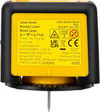 Amazon Basics 360 Degree Rotating Laser Class II Level with 2 Extra-Large backlit bubble vials, 16 ft / 192 in, Yellow/Black