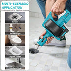 Ecarke Cordless Drain Auger 25Ft Compatible with Makita 18V Battery: 610 RPM Electric Plumbing Snake Drain Auger Spiral Machine, Powerful Drain Cleaner With Towel & Gloves for Kitchen,Sewer(Tool Only)