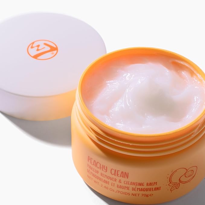 W7 Peachy Clean Face Cleansing Balm - Makeup Remover Melt With Fruit Juice - Clean Oil Free Skin-VeraVaultWomen
