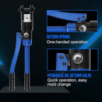 LICHAMP Hydraulic Cable Lug Tool, 6 AWG to 4/0 AWG Battery Cable Crimping Tool WIRE Terminal Crimper Set, 1202BL