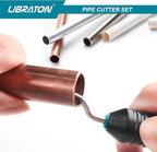 Libraton Pipe Cutter, Tubing Cutter 3/16" to 2" Outer Diameter, Copper Pipe Cutter, Tube Cutter with Deburring Tool, Copper Cutter, Pipe Cutter Tool for Copper, and Thin Stainless Steel Tube