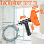 33 Feet Drain Snake Auger, Plumbing Snake Drain Hair Clog Removal Tool, Sink Unclogger Drain, Heavy Duty Toilet Snake Auger, Cleaner Tool for Bathroom Kitchen Tub Shower Drain Clog Remover with Gloves