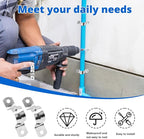 300 PCS 7/8 Inch Stainless Steel Rigid Pipe Strap, M22 Conduit Clamps, U Bracket Mounting Clamps with Two Hole, U Tube Pipe Clamp for Chemical Industry, Commercial