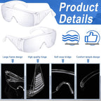 Kanayu Safety Glasses Bulk Protective Goggles Anti Fog Scratch Resistant Eyewear