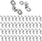 Hordion 50Pcs 12mm Two Hole Strap U Bracket, M12 Rigid Pipe Strap Stainless Steel Conduit Clamp for Fixing Pipe
