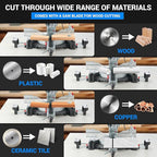 Double Bevel Compound Sliding Miter Saw, Double-Bevel Corded Miter Saw with Laser Guide & 15-Amp Heavy-Duty Motor, Sliding Miter Saw with TCT Saw Blade for Woodworking (12")