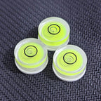 5Pcs Small Circular Bubble Levels with Double Sided Adhesive Bottom Mini Little Stick-on Bubble Spirit Level Measuring Layout Tools Levels (15x6mm)