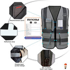 A-SAFETY grey working vest