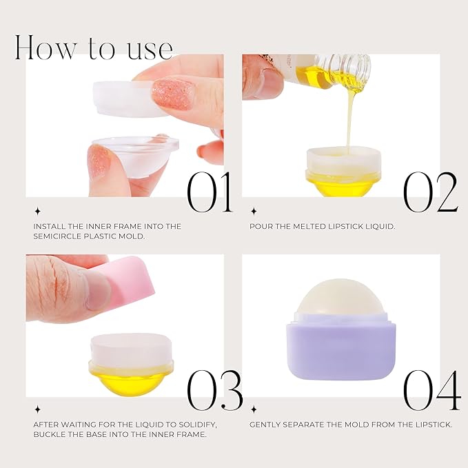 0.25 oz（7g） Empty Lip Balm Square Containers Tubes Lipstick 12 Pieces for Make Natural Lip Balm Lip Care - DIY & BPA FREE (Purple)-VeraVaultWomen