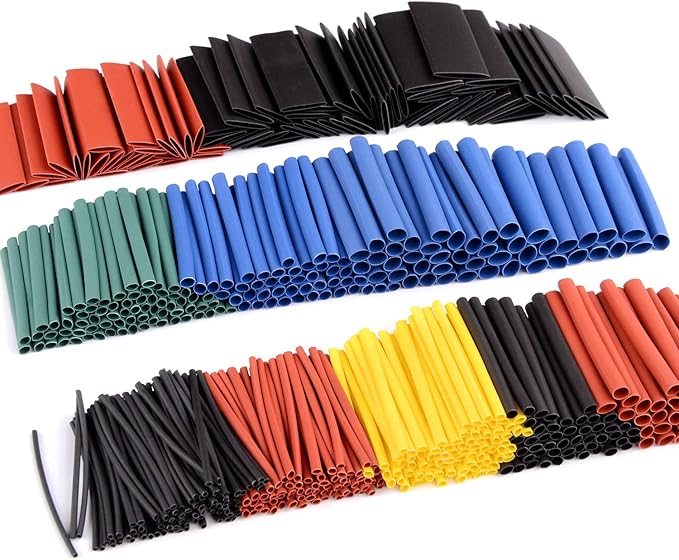 Nilight - 50005R Heat Shrink 2:1 Electric Insulation Tube Kit 45mm Flame Retardant Wrap Cable Sleeve 560pcs 5 Colors 12 Sizes with Storage Box，2 Years Warranty