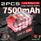 NAWIN 20V Cordless Grinder Kit,4 inch, 2×7.5Ah Battery&Fast Charger, variable speed grinder, Battery Angle Grinder Tool,Brushless Motor, Angle Grinder for Cutting, Griding, Polishing（7.5Ah）