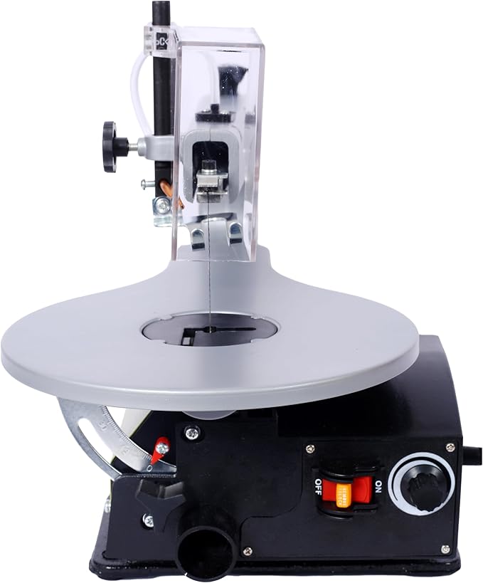 16-Inch Variable Speed Scroll Saw for Woodworking – Masterful Precision Cutting, Adjustable Speed Control, Stable Workpiece Hold, Effective Dust Collection – Ideal for Professionals & Hobbyists