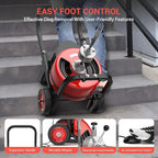 100Ft 3/4 Inch Cable Drain Cleaning Machine, 750W Auto Feed Portable Electric Sewer Snake, Electric Drain Auger with 6 Cutter Air-Activated Foot Switch for 4" to 8" Pipes