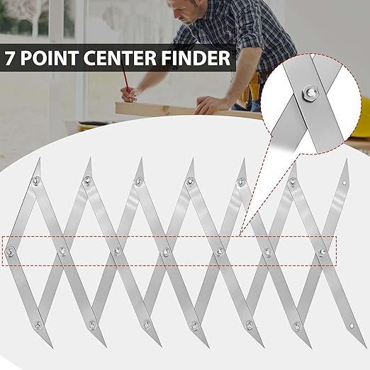 Picket Master Pro 7 Point Center Finder for Precise Measurements,Center Point Finder, Center Finding Tool,Equidistant Measuring Tool,Wood Working Welding Precise Center Finding