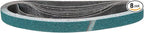 1 x 42 Inch Sanding Belt, 8 Pcs 36 Grit Zirconia Knife Sharpener Belts Work Sharpening for Belt Sander Knife Carving Tool Metal Working